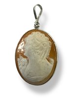 Colgante Mandile 1922 Mujer Cammei  in Plata Conchiglia 2MCICM92